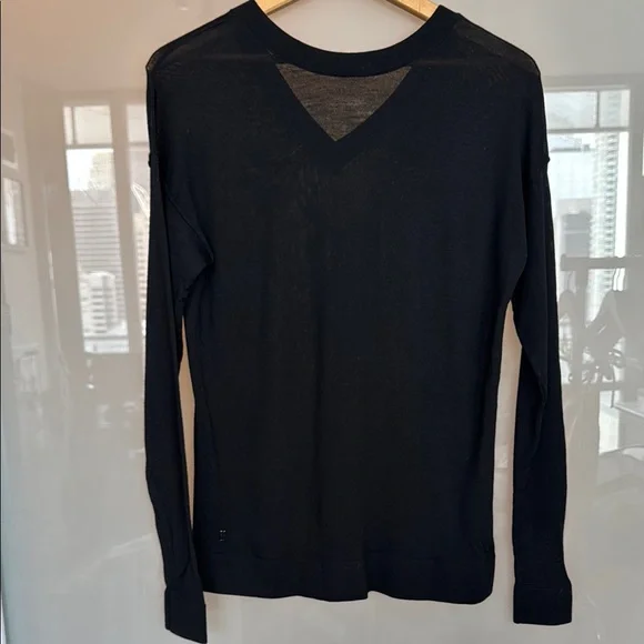 Kit and Ace - Black V-Neck Women's Sweater - Picture 2 of 3